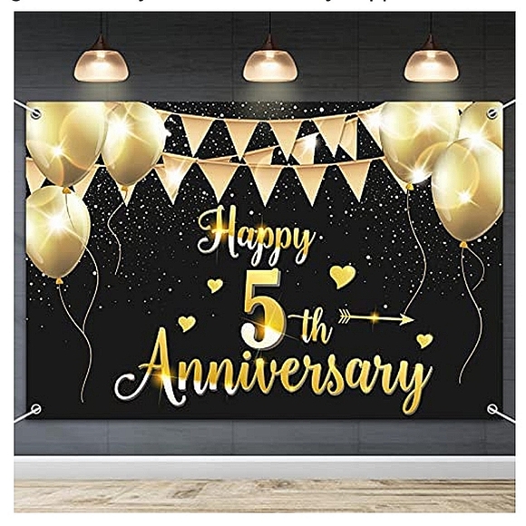 5th Anniversary Party Banner - Picture 6 of 6
